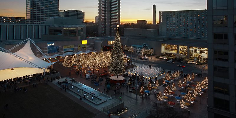 Crown Center Christmas Tree and Holiday Decorations