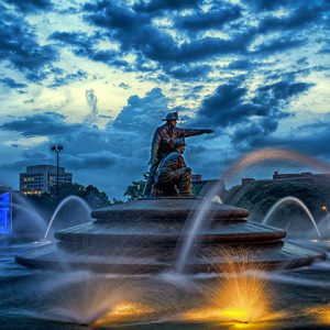 The Firefighters Fountain and Memorial Kansas City