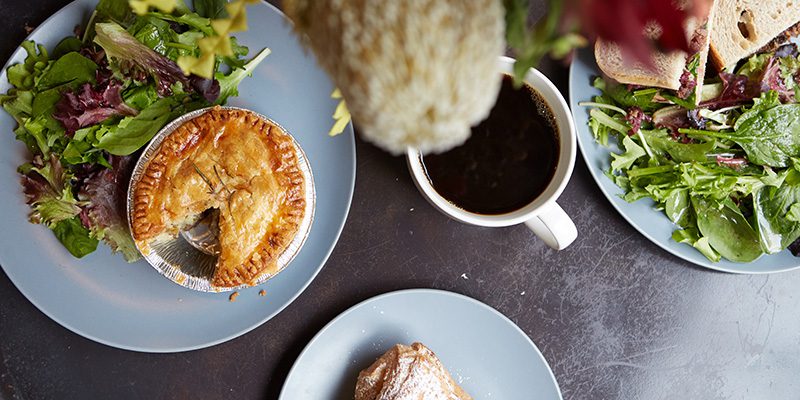Breakfast and coffee at Banksia
