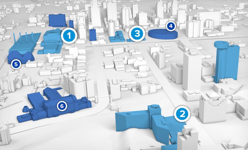 KC Convention District 3D Map