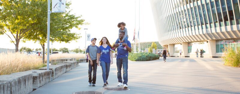 Family at Kauffman Stadium