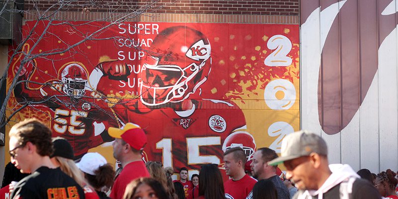 Patrick Mahomes mural