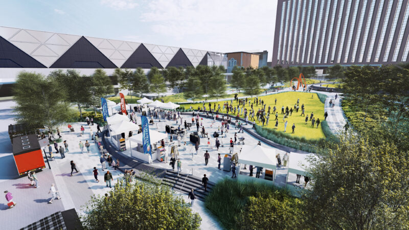 Barney Allis Plaza rendering 2