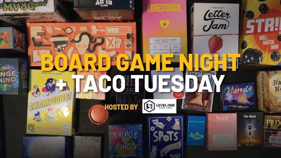 Taco Tuesday & Board Game Night at Double Tap! – Event_Image [EVENT]