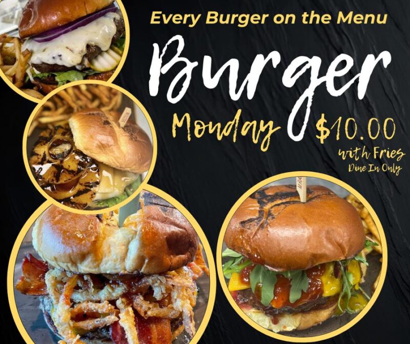 ALL LOCATIONS – $10 Burgers Mondays- Iron Horse Bar & Grill – Event_Image [EVENT]
