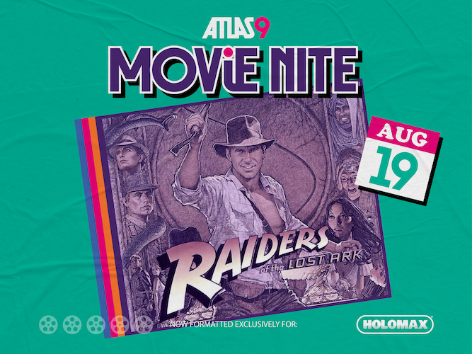 Noite de Cinema do Atlas9: Os Caçadores da Arca Perdida – Imagem do evento [EVENTO]