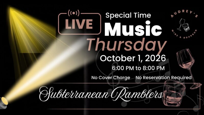 Live Music Subterranean Ramblers at Audrey’s W + B Lounge – Event_Image [EVENT]
