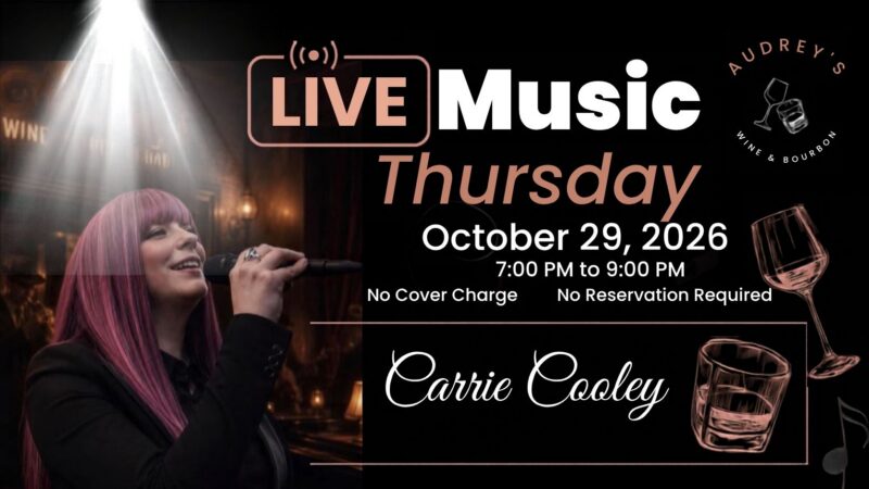 Live Music – Carrie Cooley at Audrey’s – Event_Image [EVENT]