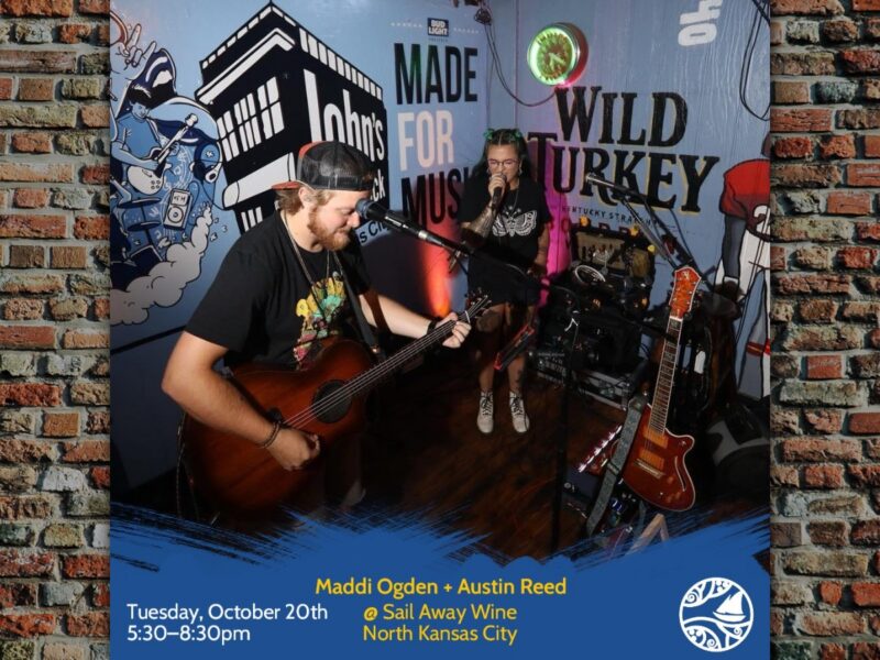 Maddi Ogden + Austin Reed: Terças-feiras com música ao vivo no Sail Away Wine – Imagem do evento [EVENTO]