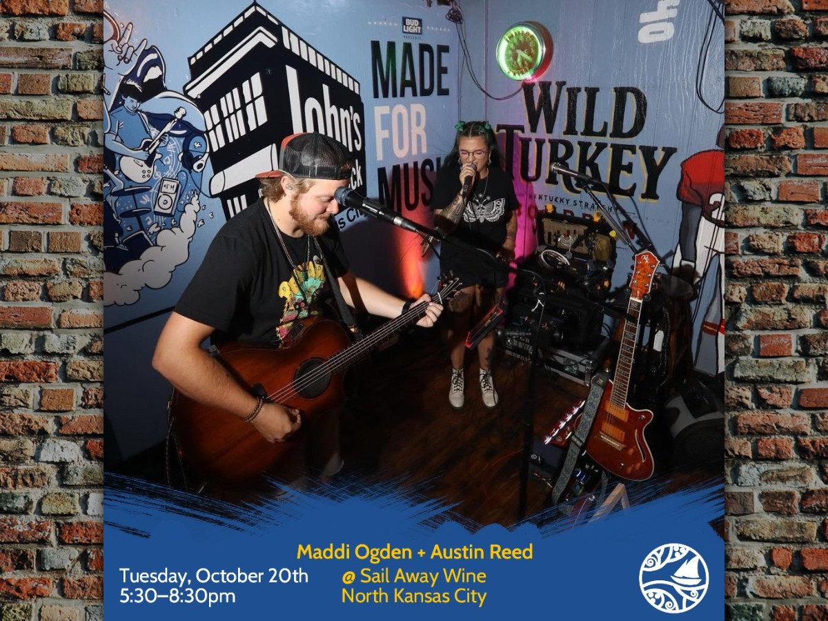 Maddi Ogden + Austin Reed: Terças-feiras com música ao vivo no Sail Away Wine – Imagem do evento [EVENTO]